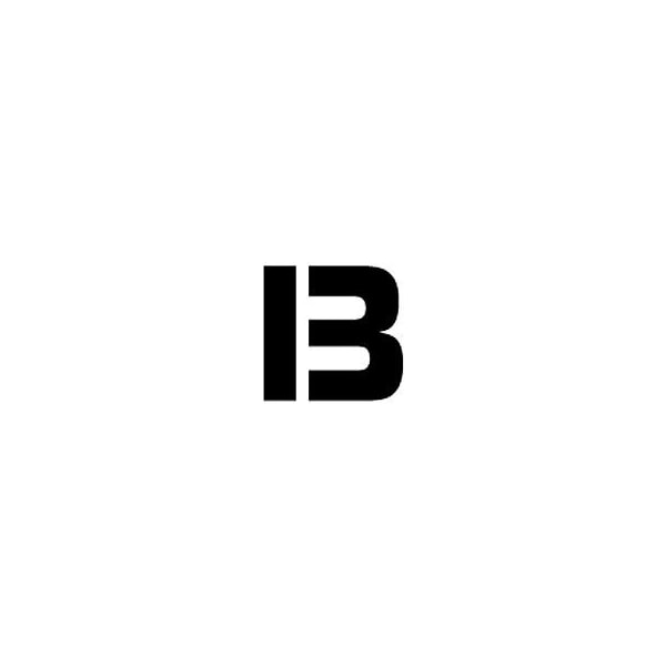 National Marker Co Individual Character Stencil 12in - Letter B PMC12-B - main